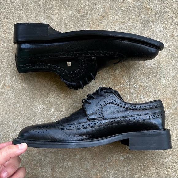 Pierre Cardin Paris Leather Black Oxford Men’s Size 41 - Picture 9 of 14